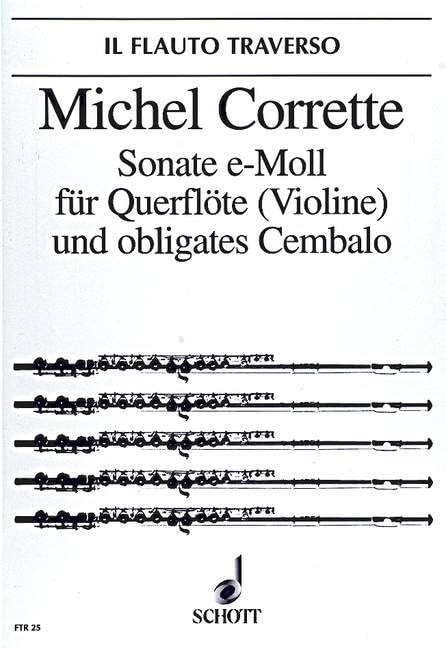 Sonata E minor: "Les Amusements d'Apollon chez le roi Admète". op. 25/4. flute (violin) and harpsichord. Arts & Music