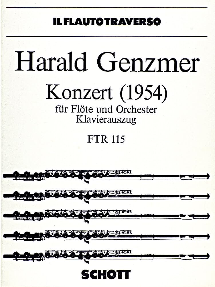 Konzert: GeWV 146. Flöte und Orchester. Klavierauszug mit Solostimme. (Il Flauto traverso) Sheet Music