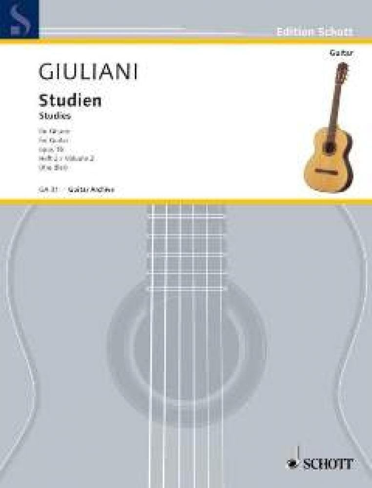 Etudes pour guitare: Bindungen und Verzierungen. op. 1b. Guitar. Sheet Music