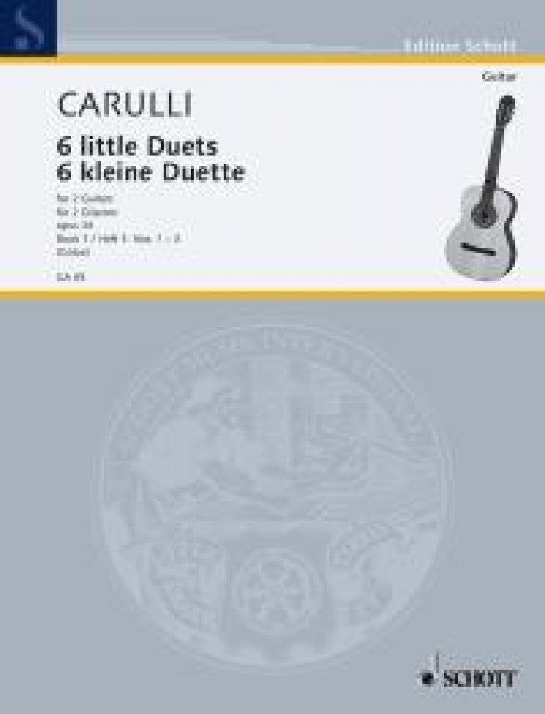 6 little Duets: No. 1-3. op. 34. 2 guitars. Partition d'exécution. Sheet Music