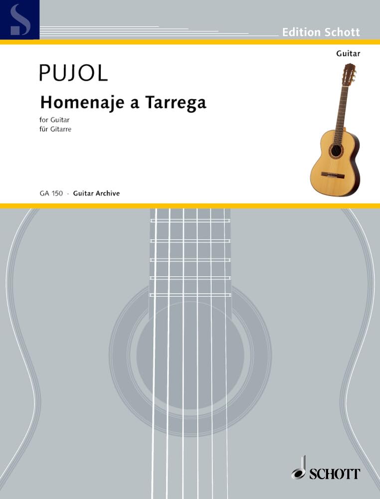 Homenaje a Tarrega: Gitarre. (Edition Schott) Sheet Music