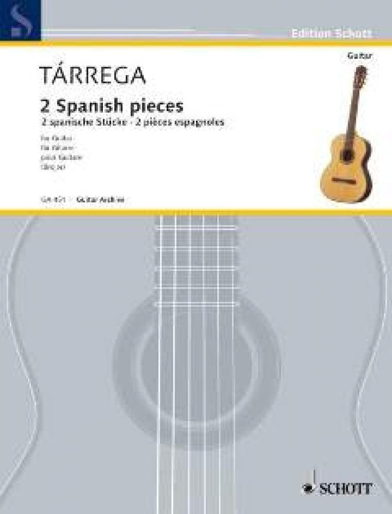 2 Spanish pieces: Danza mora (Maurischer Tanz) - Capricho árabe (Arabisches Capricio). guitar. Sheet Music