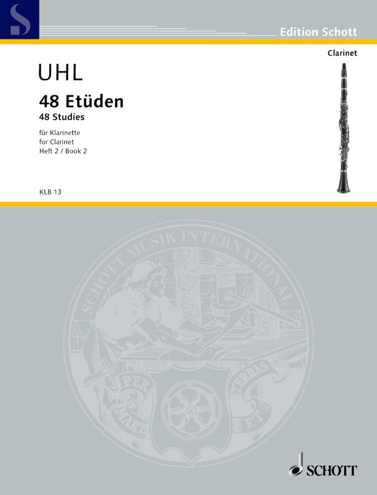 48 Etüden: Band 2. Klarinette. (Edition Schott) Sheet Music