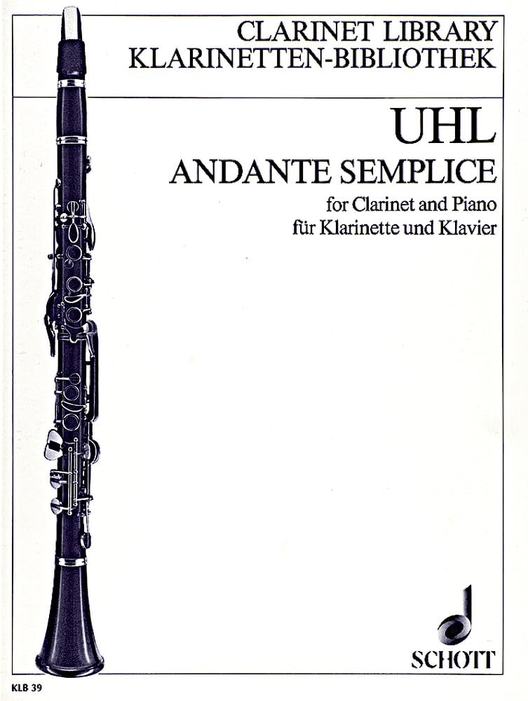 Andante semplice: Klarinette und Klavier. (Klarinetten-Bibliothek) Sheet Music
