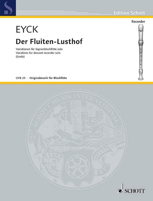 Der Fluiten-Lusthof: Variationen. Sopran-Blockflöte. Sheet Music