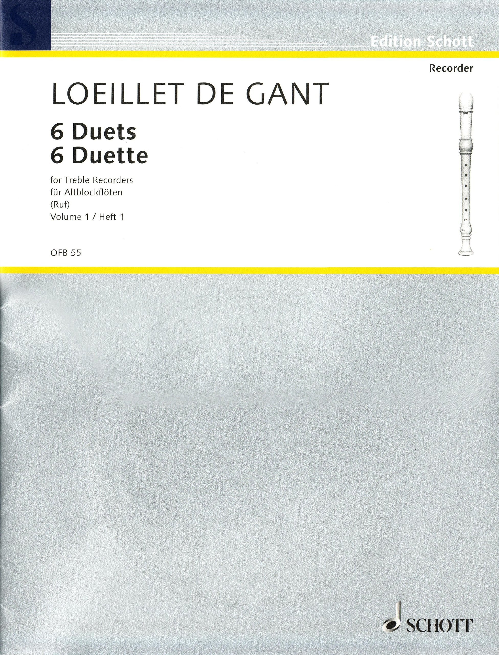 DUETTEN(6) 1 FLUTE A BEC Sheet Music