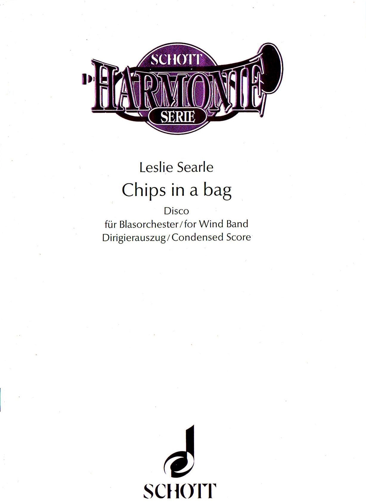 Chips in a Bag: Disco. Blasorchester. Dirigierauszug. (Schott Harmonie Serie) Arts & Music