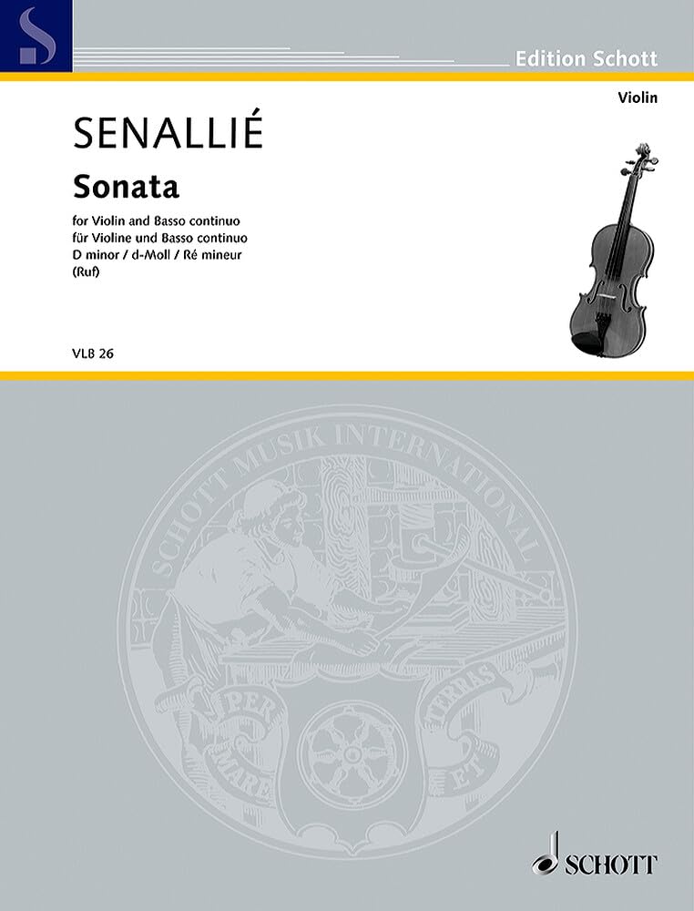 Sonata d-Moll: Violine und Basso continuo. (Edition Schott) Sheet Music