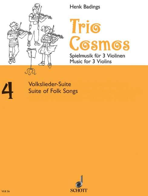 Trio-Cosmos: Spielmusik für 3 Violinen zur solistischen und chorischen Verwendung im Unterricht unter Berücksichtigung der verschiedenen Lehrmethoden. ... Spielpartitur. (Violin-Bibliothek, Nr. 4) Sheet Music