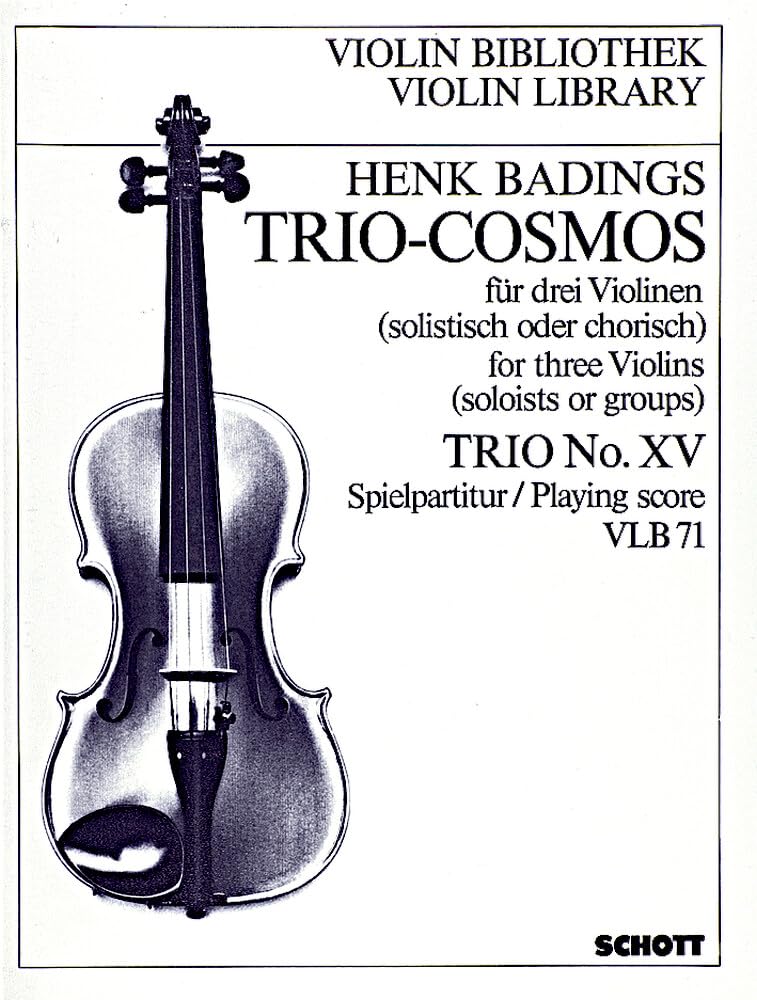 Trio-Cosmos: Nr. 15. 3 Violinen (solistisch oder chorisch). Spielpartitur. (Violin-Bibliothek, Nr. 15) Sheet Music