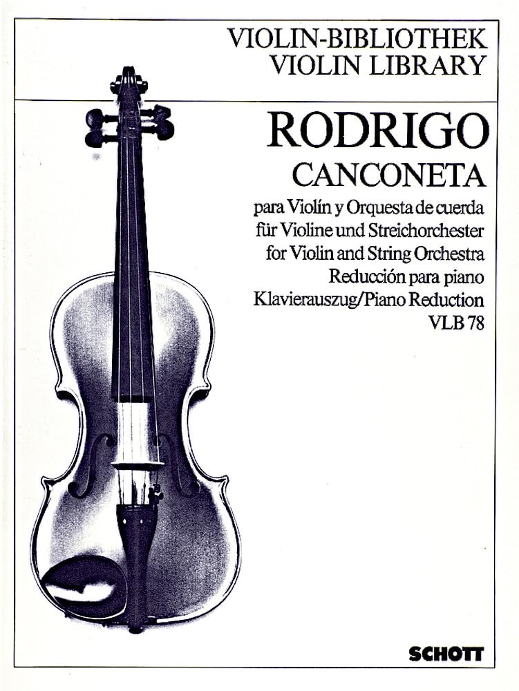Cançoneta A-Dur: Violine und Streichorchester. Klavierauszug mit Solostimme. (Violin-Bibliothek) Sheet Music