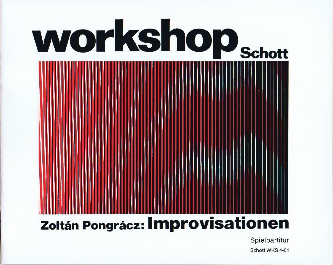 Improvisationen I-III: Schlagzeug und Klavier (I), 3 Schlagzeug-Gruppen und 3 Tonbandgeräte (II), 5 Schlagzeug-Gruppen mit Klavier (III). Spielpartitur. (Workshop) Sheet Music