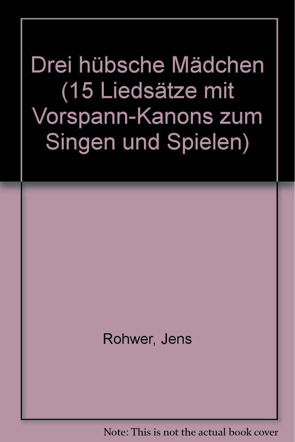 Drei hübsche Mädchen: 15 Liedsätze mit Vorspann-Kanons zum Singen und Spielen. Kinderchor (SMezA) mit Tenor ad libitum. Sing- und Spielpartitur. (Bausteine - Werkreihe (Praxishilfe)) Sheet Music