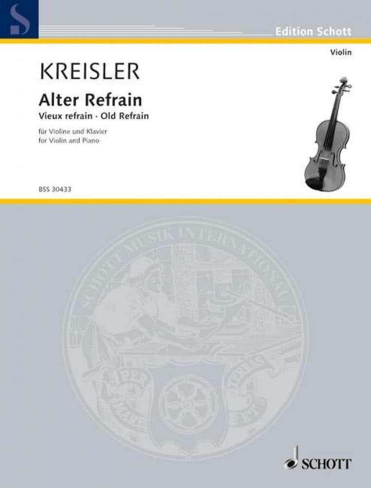 Alter Refrain: "Du alter Stefansturm": Volkslied aus Österreich. No. 2. violin and piano. Sheet Music