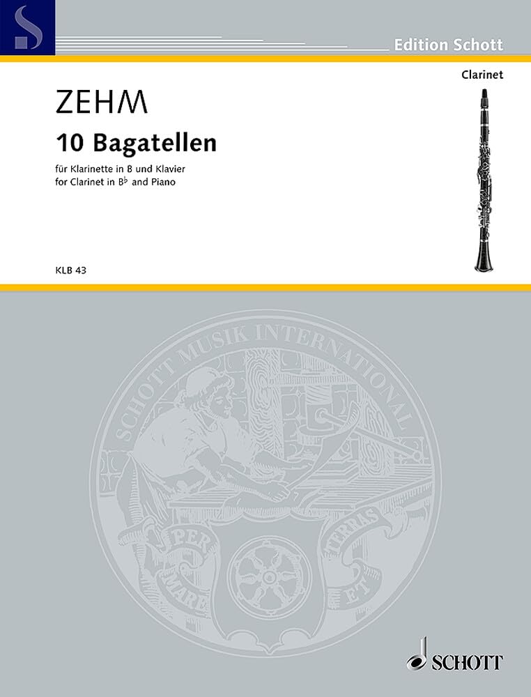 10 Bagatellen: Klarinette und Klavier. (Klarinetten-Bibliothek) Sheet Music