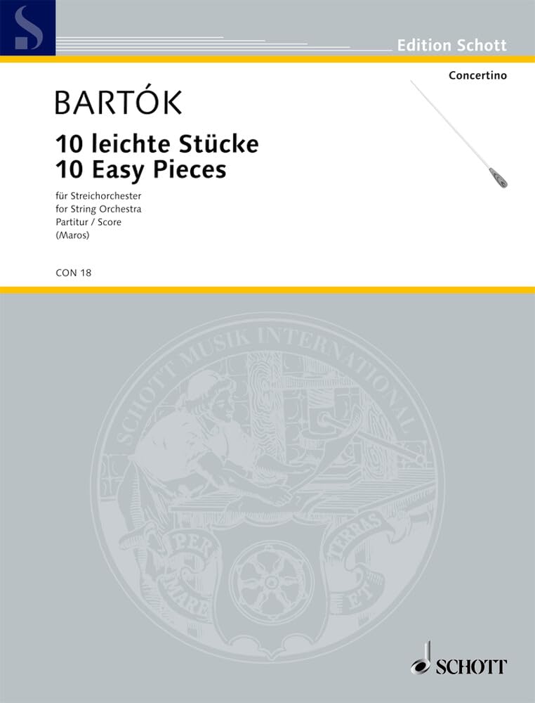10 leichte Stücke: Streichorchester. Partitur. (Concertino) Sheet Music