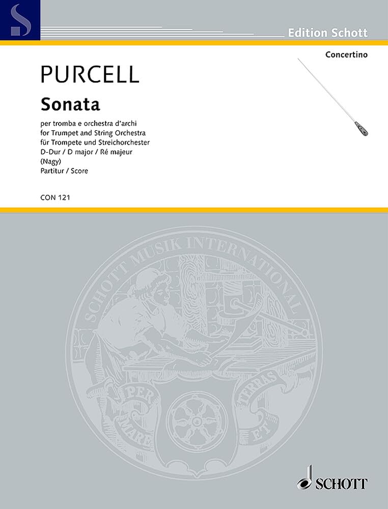 Sonata D-Dur: Trompete und Streichorchester. Partitur. (Concertino) Sheet Music
