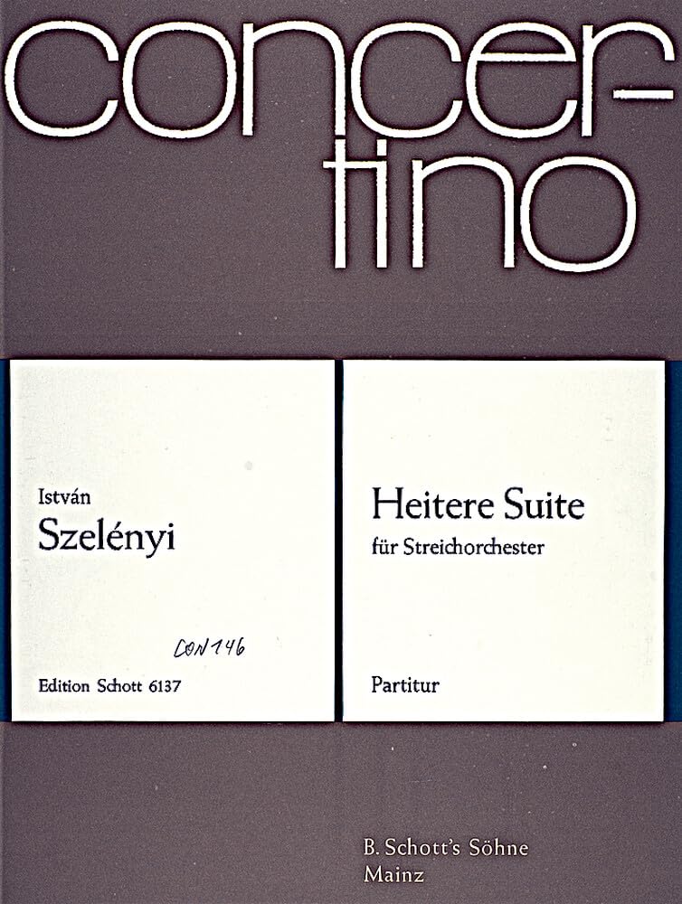 Heitere Suite: Streichorchester. Partitur. (Concertino) Sheet Music