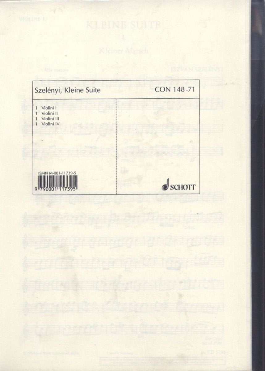 Kleine Suite: 4-stimmigen Geigenchor oder 4 Geigen allein. Stimmensatz. (Concertino) Sheet Music