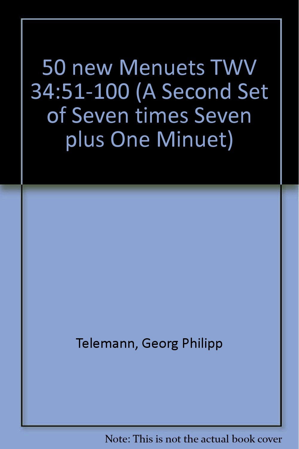 50 NEUE MENUETTE TWV 34:51-100 Sheet Music