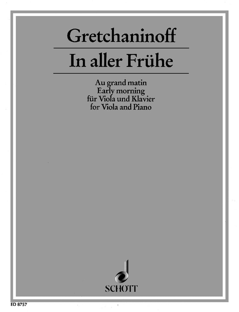 In aller Frühe: Viola und Klavier. Sheet Music