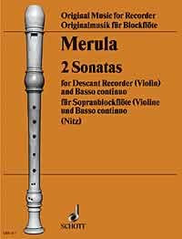 2 Sonatas: descant recorder (violin) and basso continuo. Sheet Music