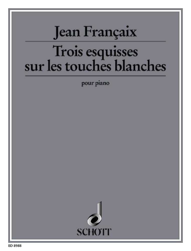 Trois esquisses sur les touches blanches: de difficulté progressive, à l'intention des jeunes pianistes. Klavier. Sheet Music