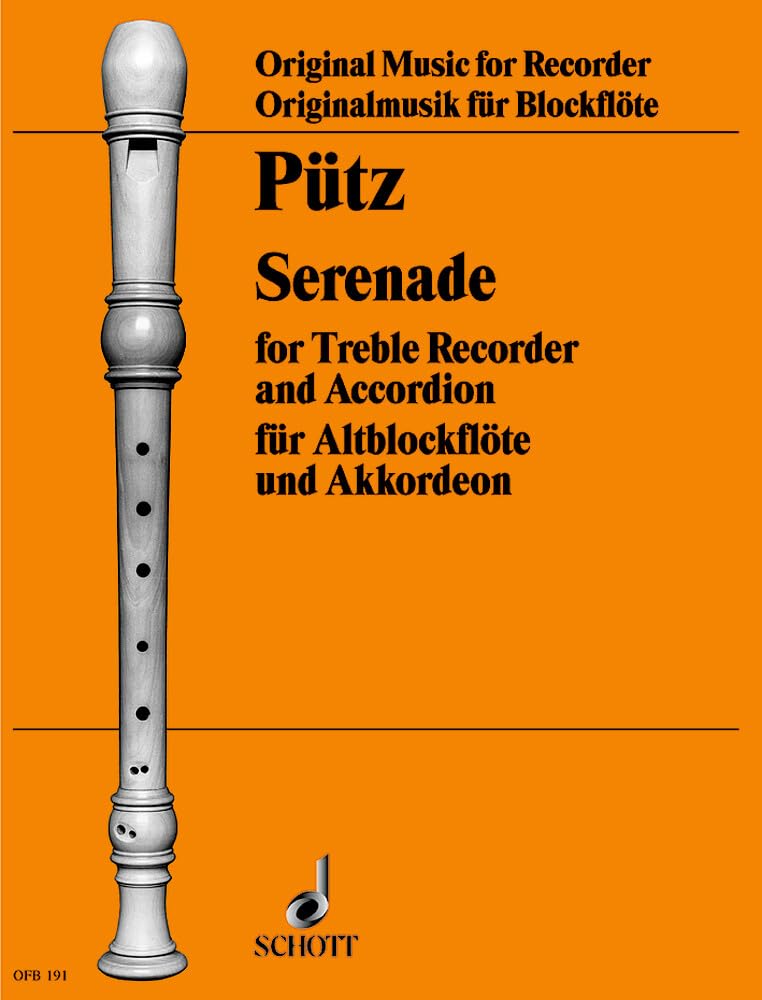 Serenade: Alt-Blockflöte und Akkordeon. (Originalmusik für Blockflöte) Sheet Music