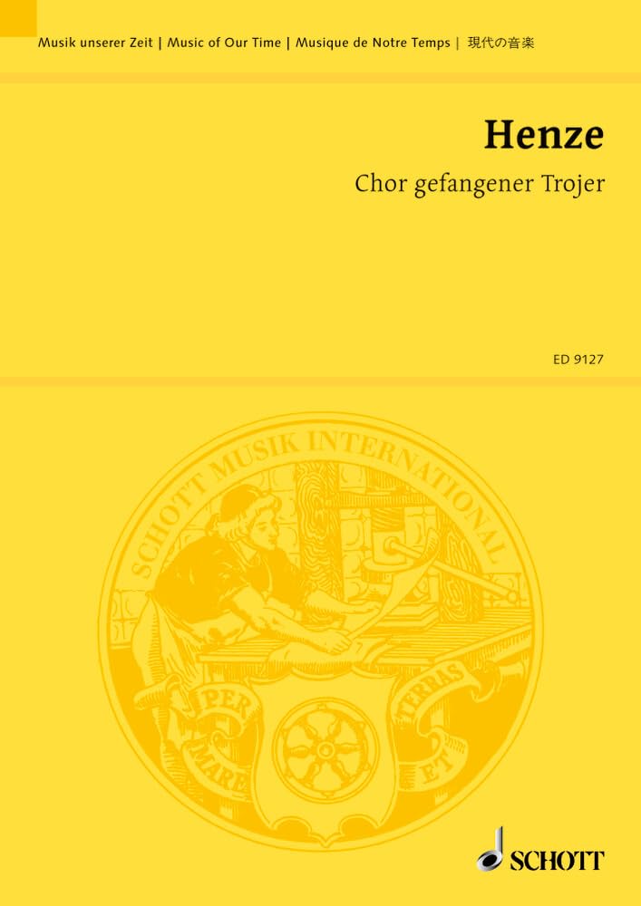 Chor gefangener Trojer: Sinfonischer Satz aus Goethes "Faust", II. Teil, 3. Akt. gemischter Chor und großes Orchester. Studienpartitur. (Musik unserer Zeit) Sheet Music