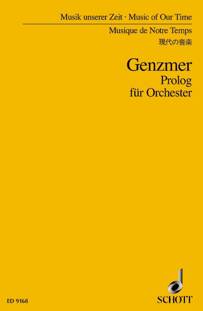 Prolog: GeWV 109. Orchester. Studienpartitur. (Musik unserer Zeit) Books