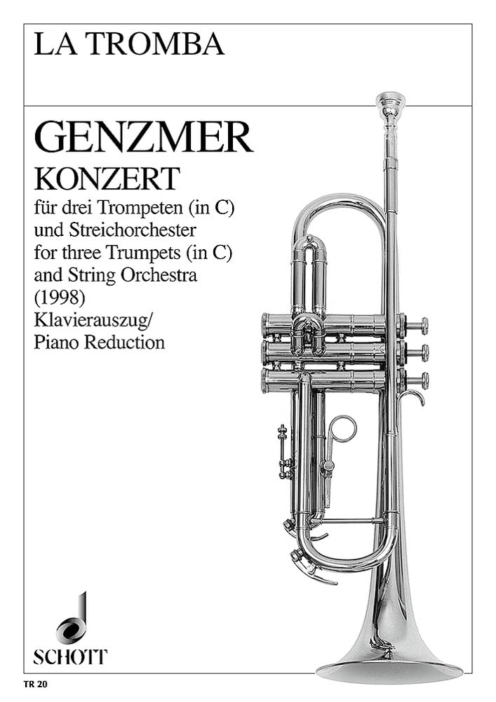 Konzert: GeWV 180. 3 Trompeten in C und Streichorchester. Klavierauszug mit Solostimmen. (La Tromba) Sheet Music