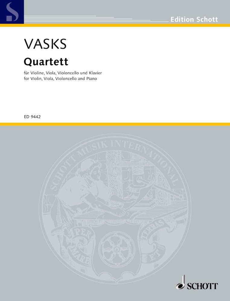Quartett: Violine, Viola, Violoncello und Klavier. Partitur und Stimmen. (Edition Schott) Sheet Music