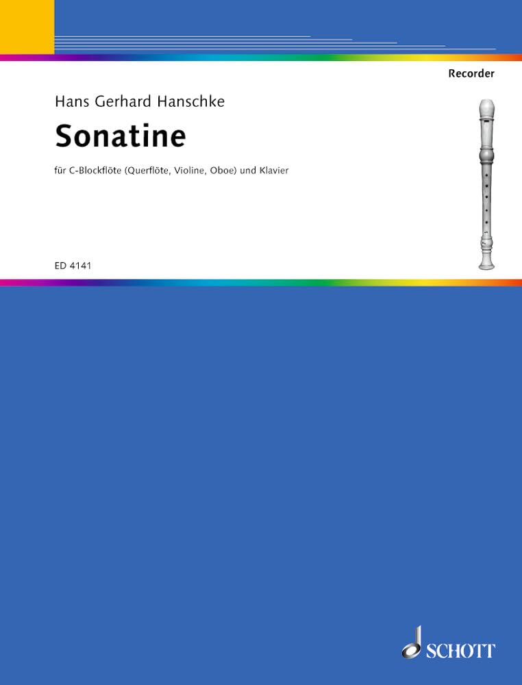 Sonatine: recorder (flute, violin, oboe) and piano. book