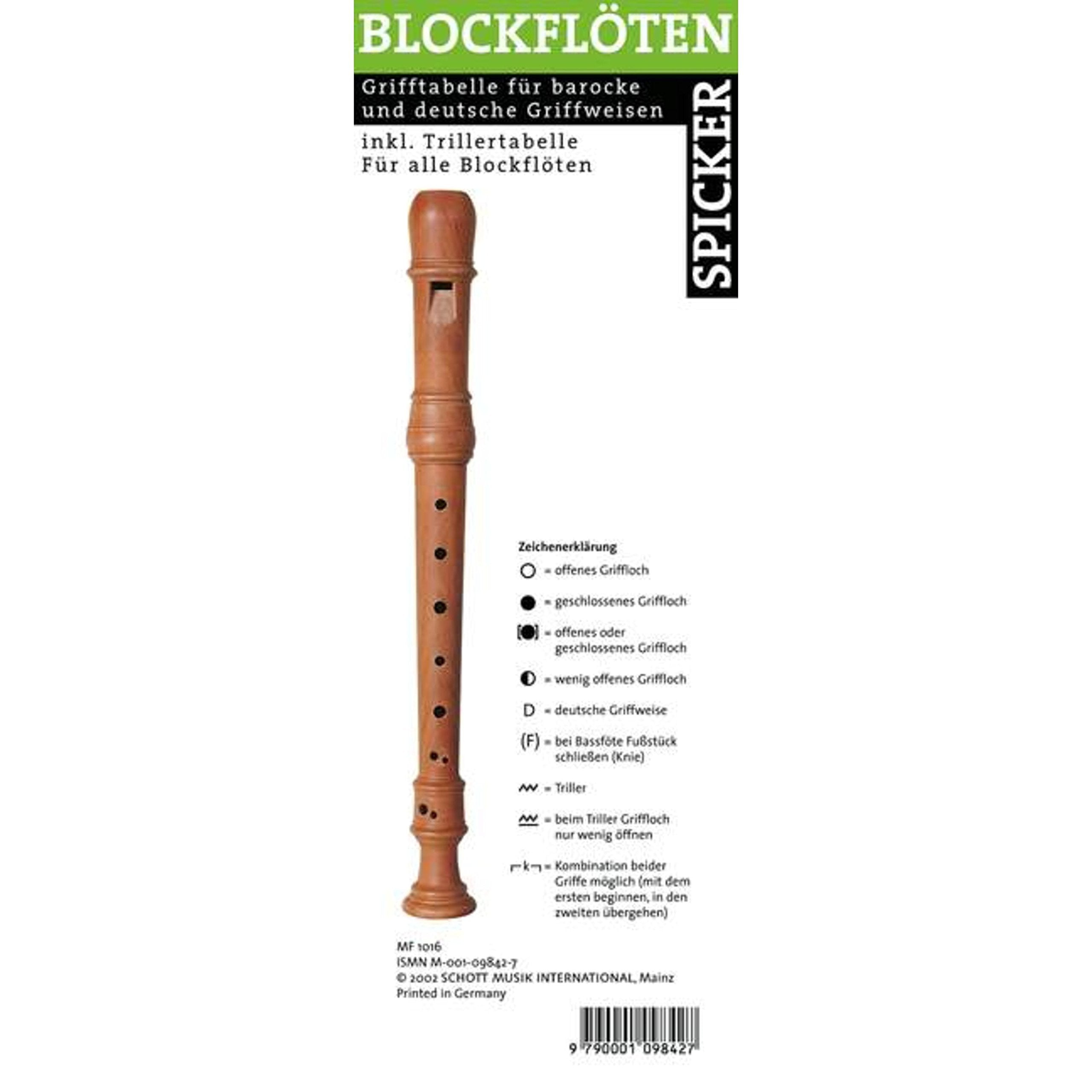 Blockflöten Spicker Sheet Music