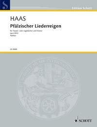 Ronde de chansons du Palatinat: aus "Liederreigen nach Volksweisen". op. 89/3. equal Voices (1-2stg. women- or youth choir) and Piano. Partition. Sheet Music