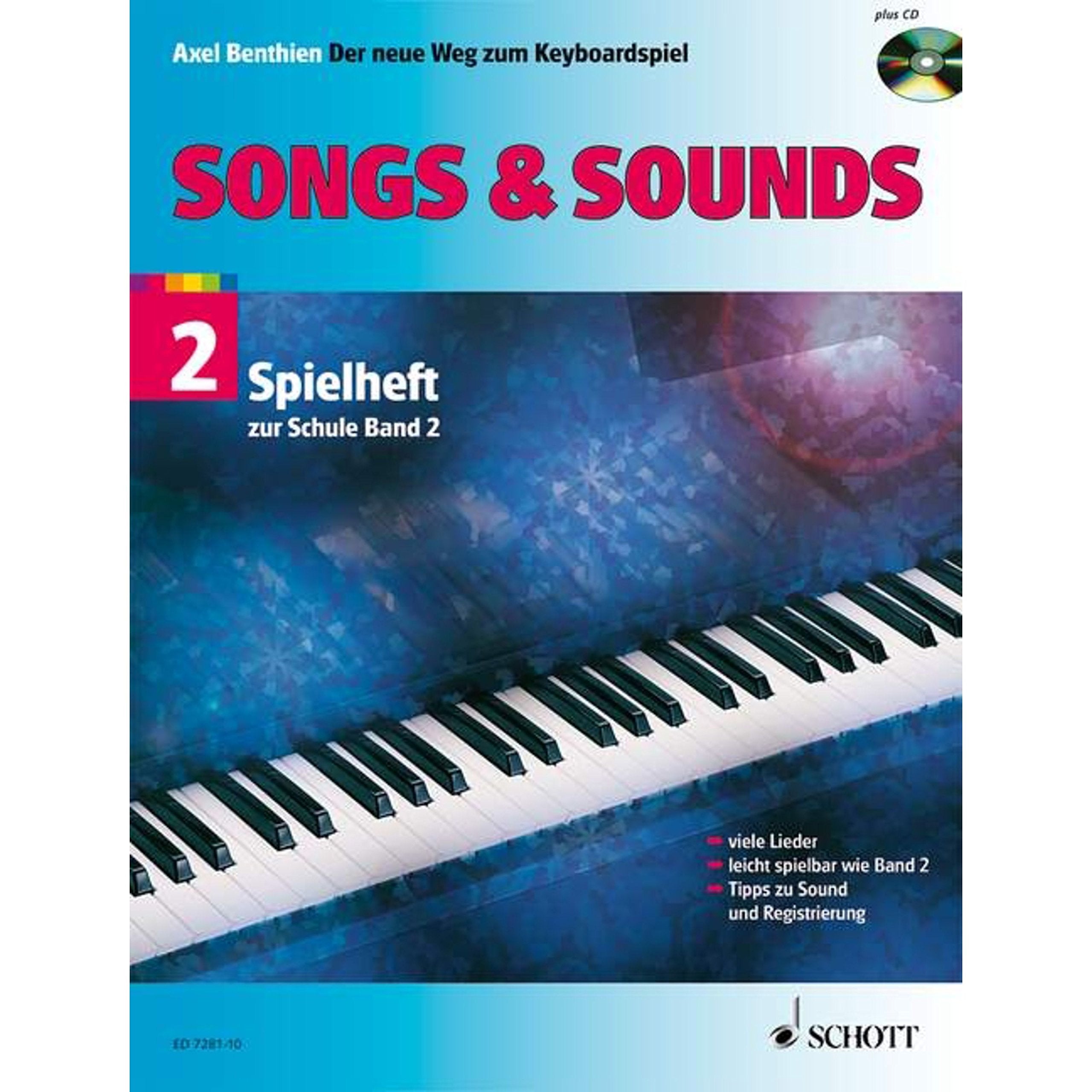Songs & Sounds 2: Spielheft zur Schule "Der neue Weg zum Keyboardspiel". Band 2. Keyboard. Spielbuch. Sheet Music
