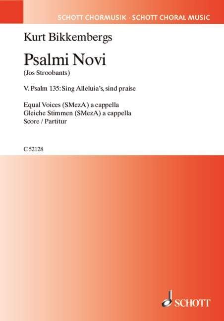 Psalmi novi n° 5: Psaume 135. equal voices (SMezA) a cappella. Partition de chœur. Sheet Music