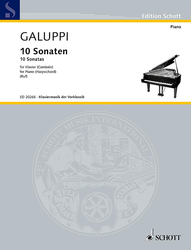 10 Sonaten: aus op. 1, op. 2, op. 5. Klavier (Cembalo). (Edition Schott) Sheet Music