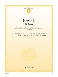 Boléro: in an easy arrangement. alto saxophone and piano. Sheet Music