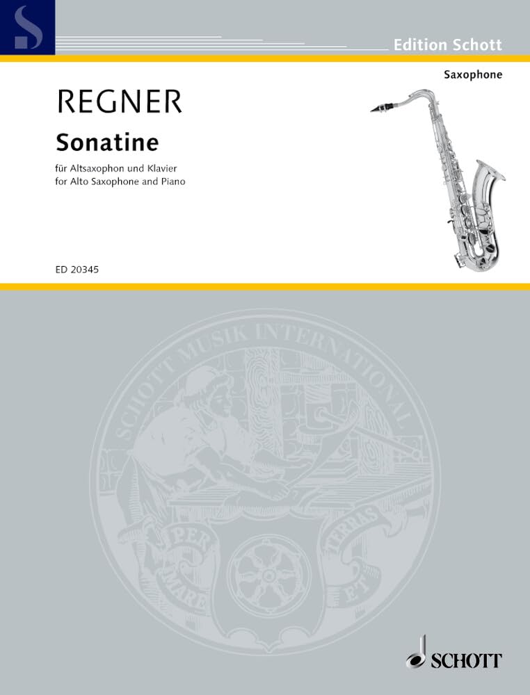 Sonatine: Alt-Saxophon und Klavier. (Edition Schott) Sheet Music