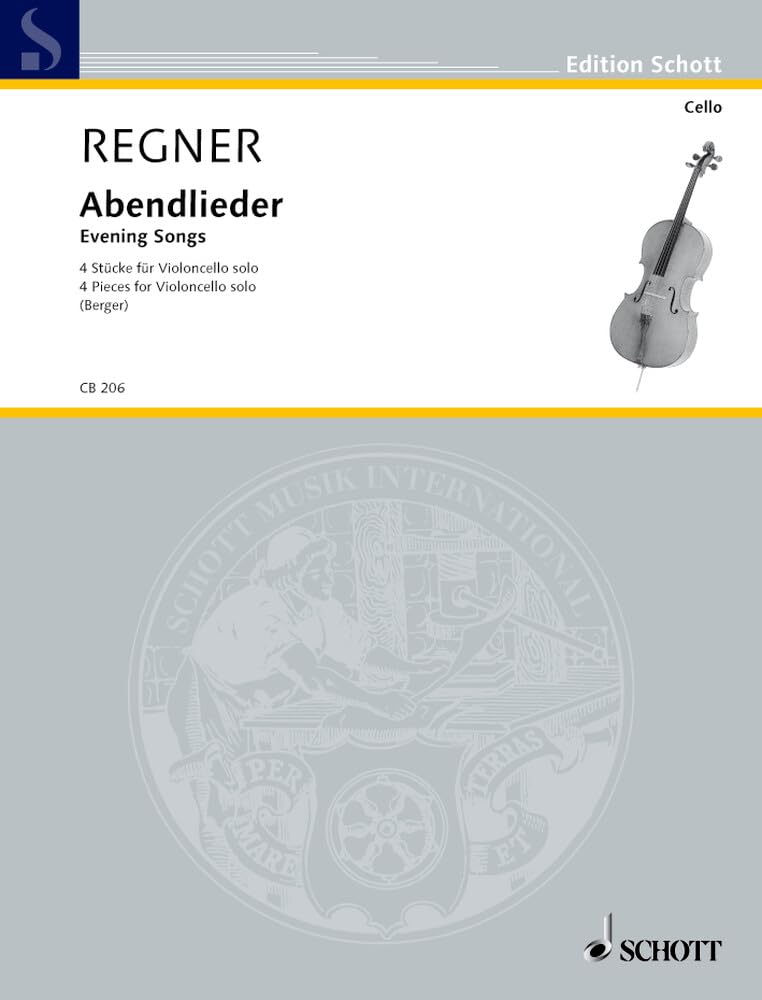 Abendlieder: 4 Stücke für Violoncello solo. Violoncello. (Cello-Bibliothek) Sheet Music
