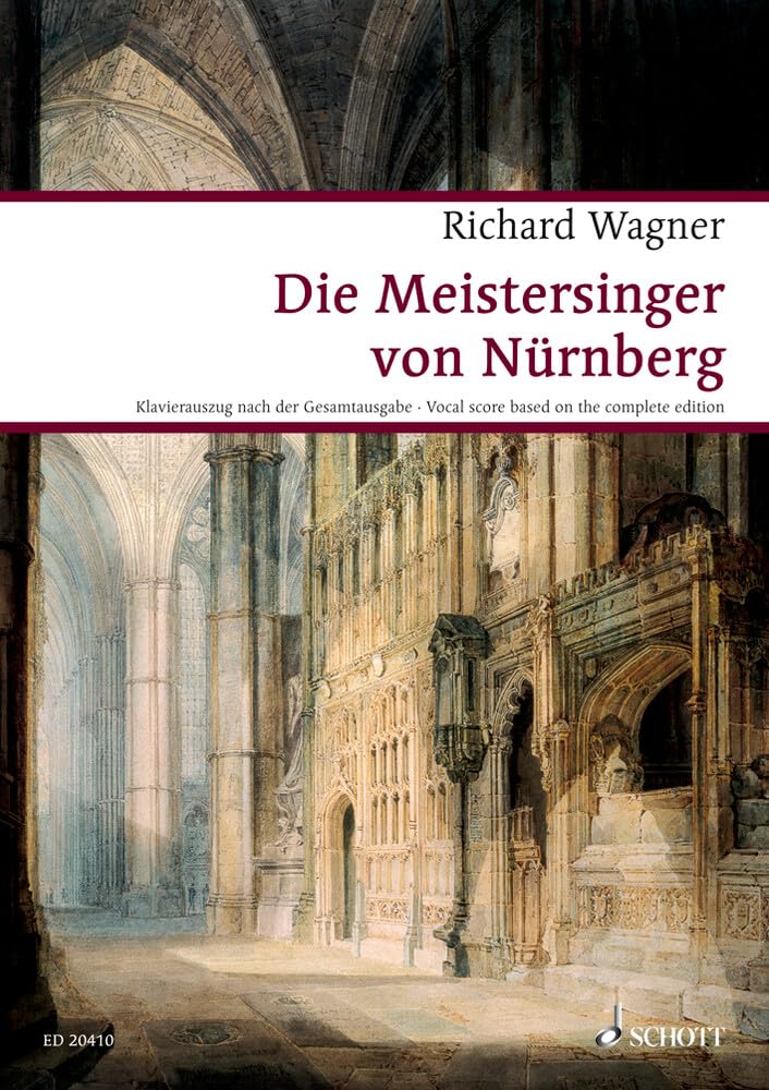 Die Meistersinger von Nürnberg: Oper. WWV 96. Klavierauszug. (Wagner Urtext-Klavierauszüge) Sheet Music