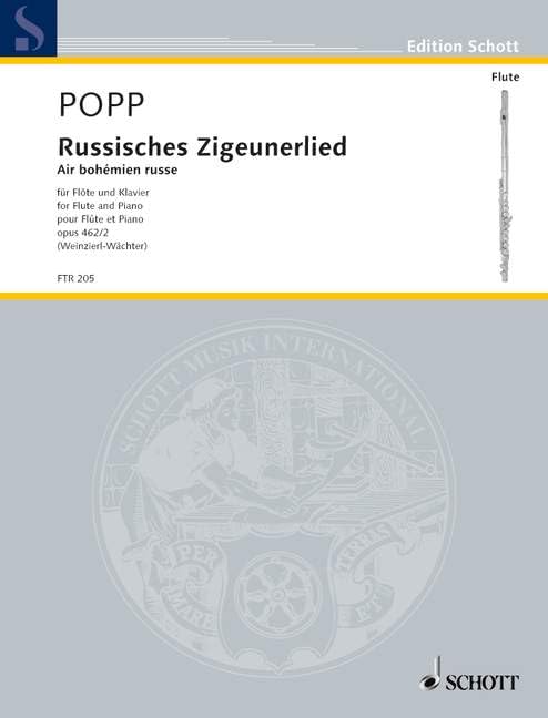 Air bohémien russe: op. 462/2. flute and piano. book