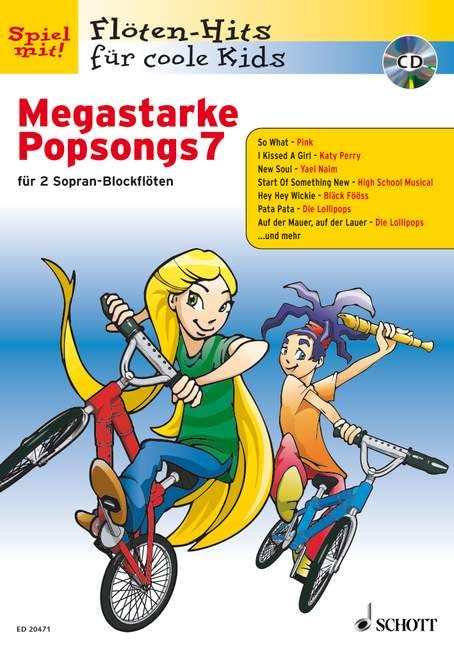 Megastarke Popsongs: Band 7. 1-2 Sopran-Blockflöten. (Flöten-Hits für coole Kids, Band 7) Sheet Music