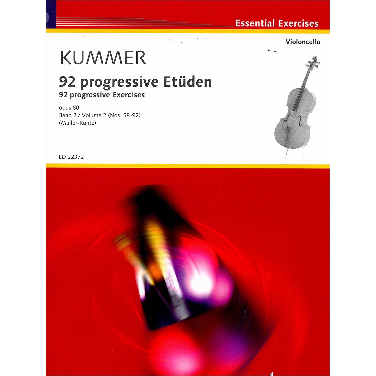 92 études progressives: avec accompagnement d'un second violoncelle. Vol. 2. op. 60. cello (cello 2 ad libitum). Arts & Music