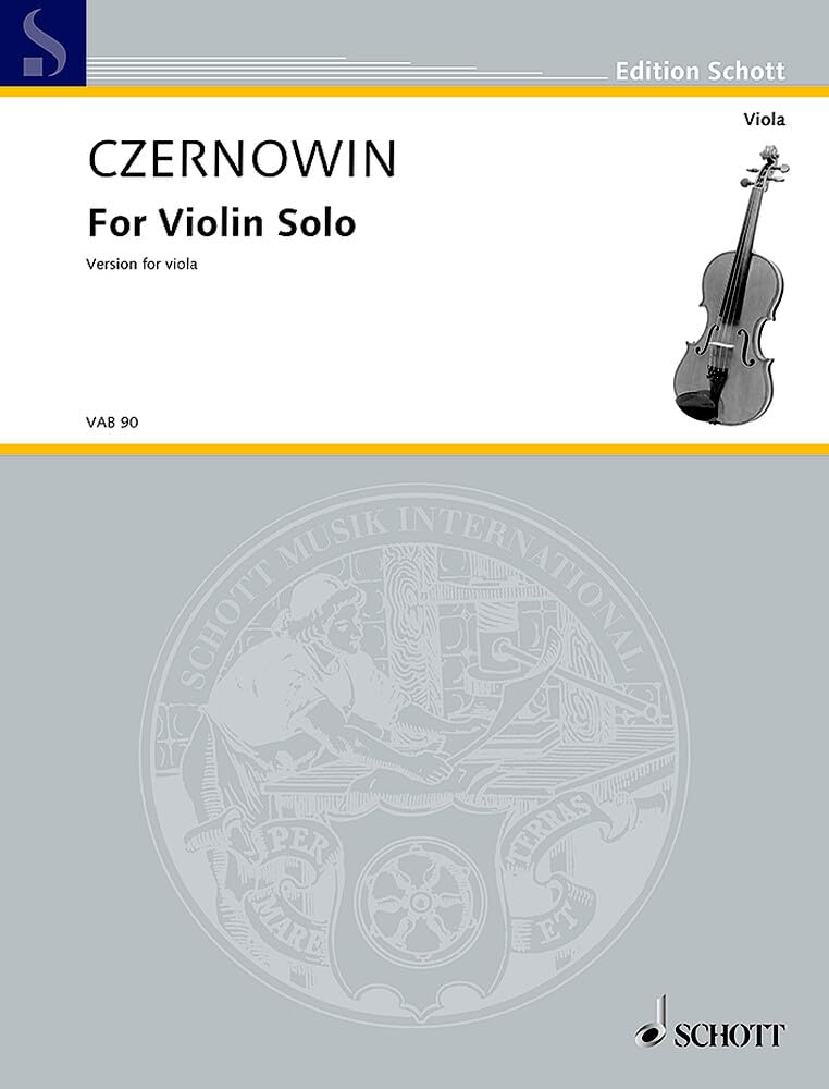For Violin Solo: Version for viola. Viola solo. Einzelausgabe. (Edition Schott) Arts & Music