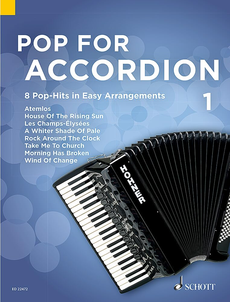Pop For Accordion: 8 Pop-Hits in Easy Arrangements. Band 1. Akkordeon. (Pop for Accordion, Band 1) Sheet Music