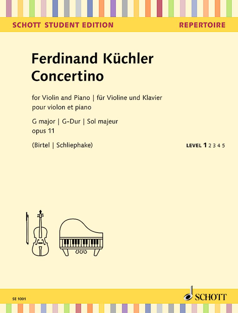 Concertino G-Dur: op. 11. Violine und Klavier. (Schott Student Edition - Repertoire) Arts & Music