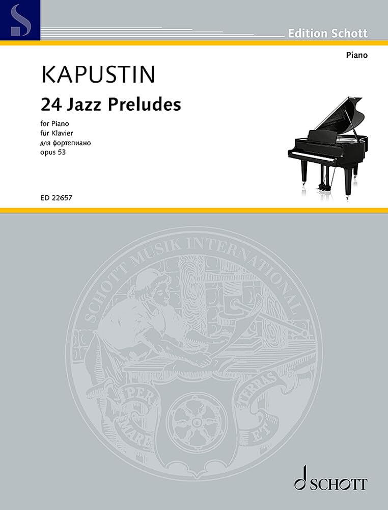 24 Jazz Preludes: op. 53. piano. book