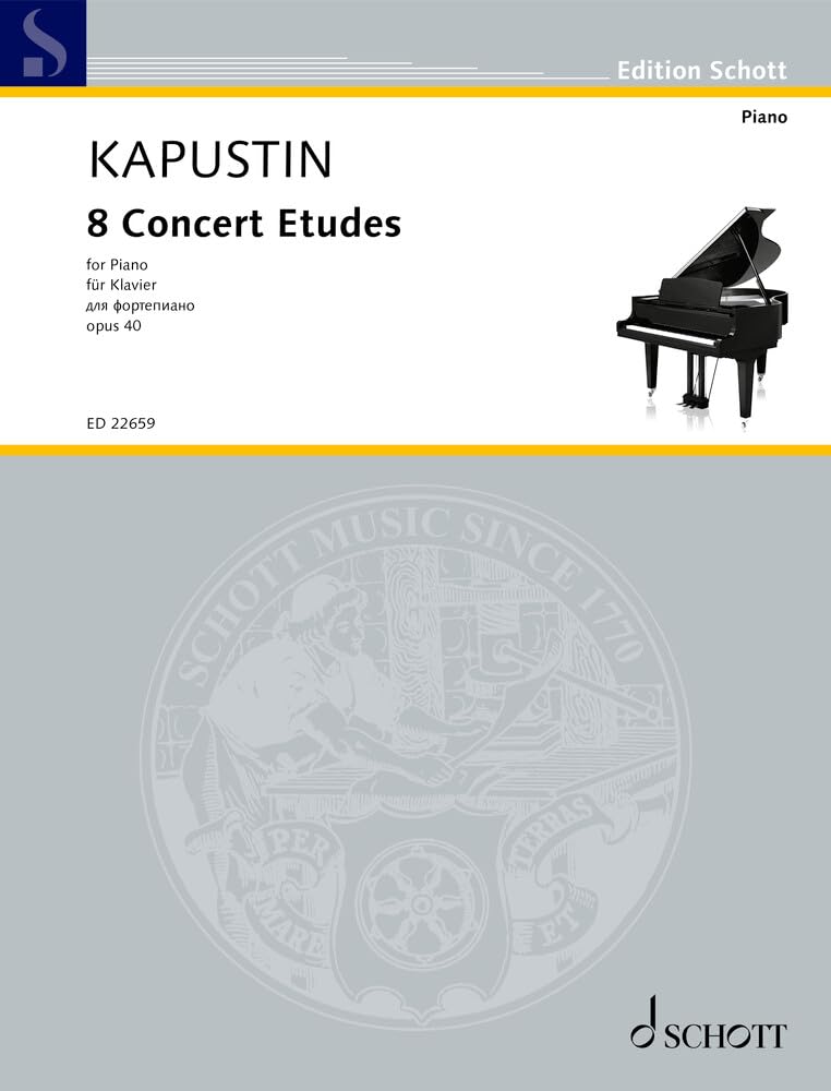 8 Concert Etudes: op. 40. Klavier. (Edition Schott) Arts & Music